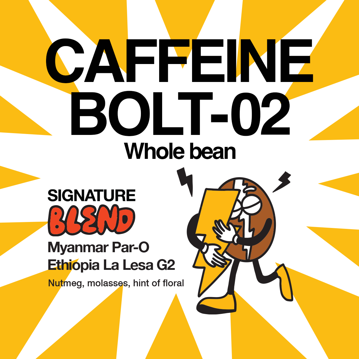 Caffeine Bolt 2 - Myanmar Par-O + Ethiopia La Lesa G2